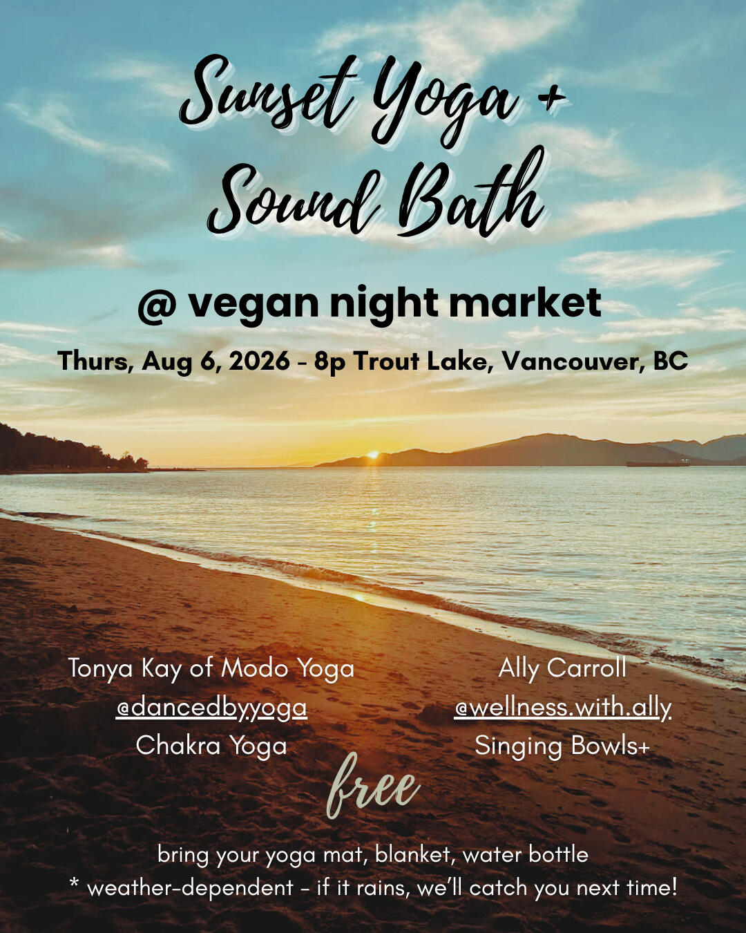 Beach Yoga and Sound Bath Vancouver Beach Yoga and Sound Bath Vancouver