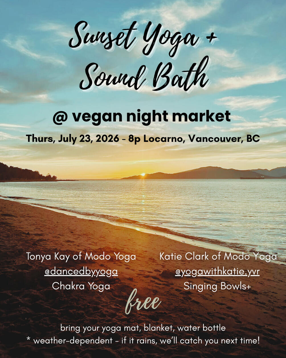 Beach Yoga and Sound Bath Vancouver Beach Yoga and Sound Bath Vancouver