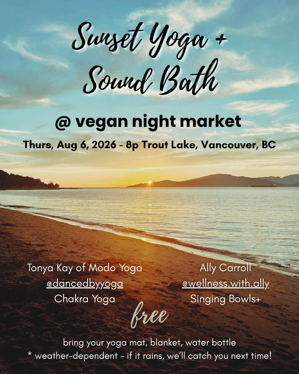 Beach Yoga and Sound Bath Vancouver Beach Yoga and Sound Bath Vancouver