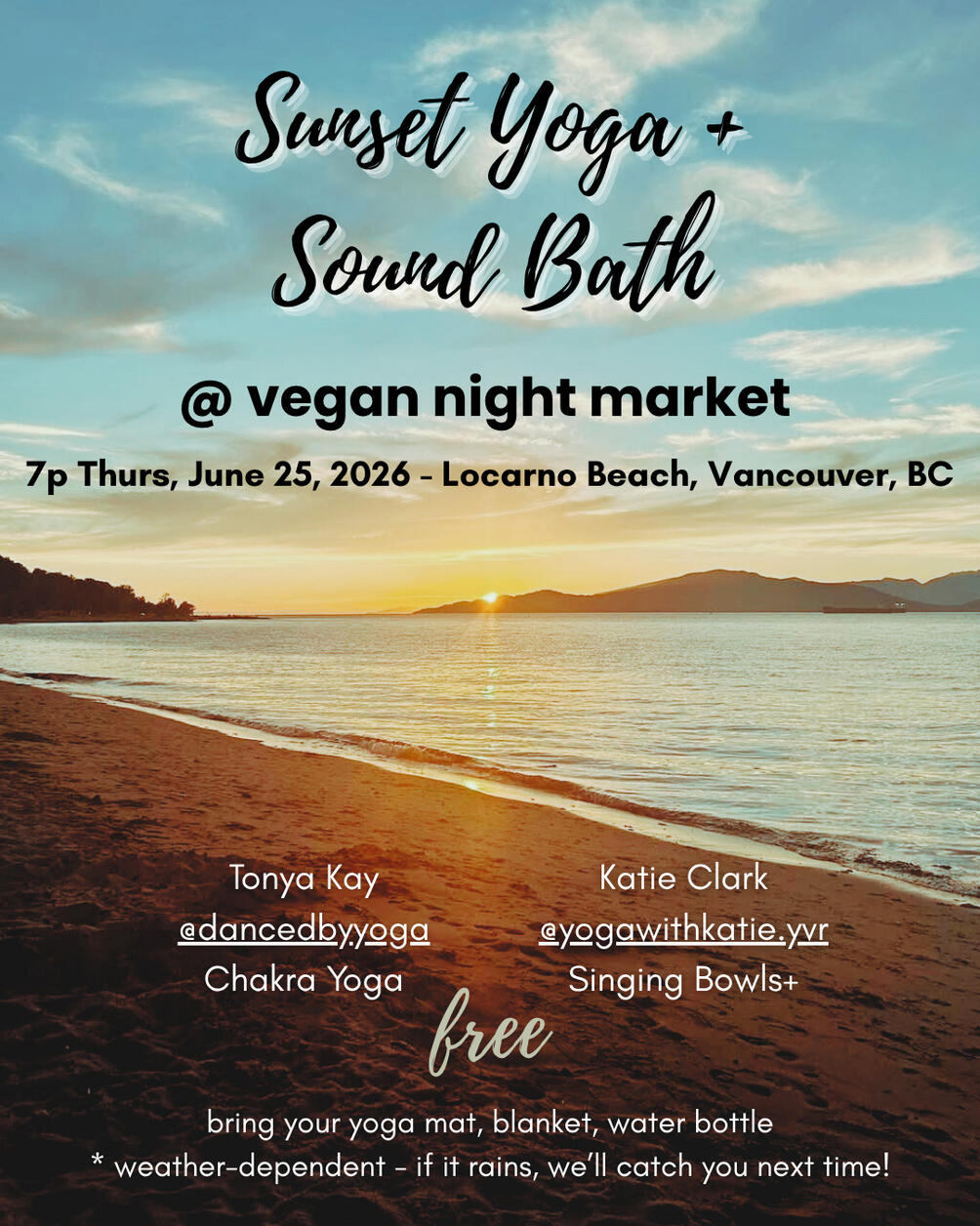 Beach Yoga and Sound Bath Vancouver Beach Yoga and Sound Bath Vancouver